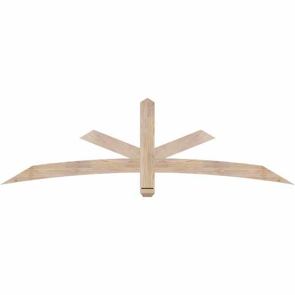Ekena Millwork Alberta Smooth Timber Gable Bracket, Douglas Fir, 72"W x 21"H x 1 1/2"D x 3 1/2"F, 7/12 Pitch GBW072X21X0204ALB00SDF - main